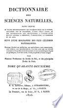 Dictionnaire des sciences naturelles