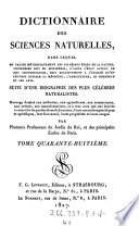 Dictionnaire des Sciences Naturelles