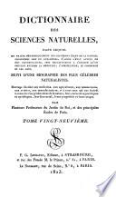 Dictionnaire des sciences naturelles,