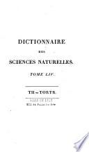 Dictionnaire des sciences naturelles...