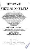 Dictionnaire des Sciences Occultes (etc.)