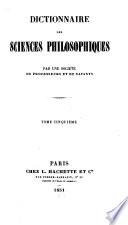 Dictionnaire des sciences philosophiques