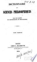 Dictionnaire des sciences philosophiques