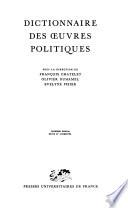 Dictionnaire des œuvres politiques