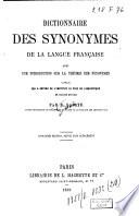 Dictionnaire des synonymes de la langue française