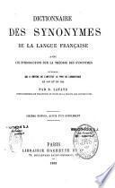 Dictionnaire des synonymes de la langue française