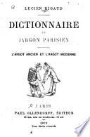 Dictionnaire du jargon parisien