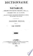 Dictionnaire du notariat