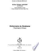 Dictionnaire du strabisme
