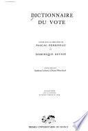 Dictionnaire du vote