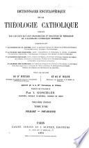 Dictionnaire encyclopédique de la thélogie catholique