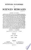 Dictionnaire encyclopédique des sciences médicales