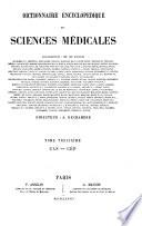 Dictionnaire Encyclopédique des Sciences Médicales