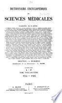 Dictionnaire encyclopédique des sciences médicales