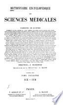 Dictionnaire encyclopédique des sciences médicales