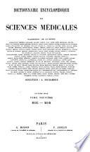 Dictionnaire encyclopédique des sciences médicales