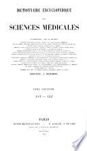 Dictionnaire encyclopédique des sciences médicales