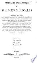 Dictionnaire encyclopédique des sciences médicales
