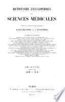 Dictionnaire encyclopédique des sciences médicales