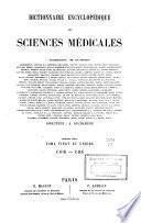 Dictionnaire encyclopédique des sciences médicales