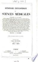Dictionnaire encyclopédique des sciences médicales