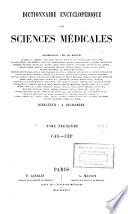 Dictionnaire encyclopédique des sciences médicales