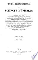 Dictionnaire encyclopedique des sciences medicales publie sous la direction de Mm. les docteurs Raige-Delorme et A. Dechambre