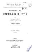 Dictionnaire étymologique latin