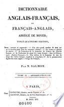 Dictionnaire français - anglais et anglais - français, abrégé de Boyer