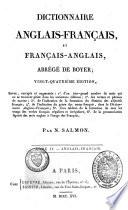 Dictionnaire français-anglais et anglais-français, abrégé