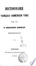 Dictionnaire français-arménien-turc