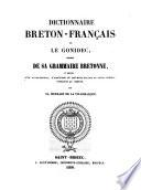 Dictionnaire français-breton de Le Gonidec