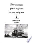 Dictionnaire généalogique de nos origines