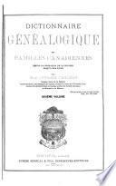 Dictionnaire généalogique des familles canadiennes depuis la fondation de la colonie jusqu'à nos jours