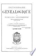 Dictionnaire généalogique des familles canadiennes depuis la fondation de la colonie jusqu'à nos jours