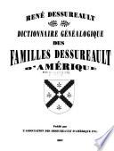 Dictionnaire généalogique des familles Dessureault d'Amérique