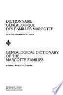Dictionnaire généalogique des familles Marcotte