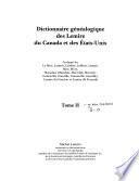 Dictionnaire généalogique des Lemire du Canada et des Etats-Unis