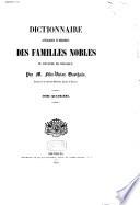 Dictionnaire généalogique et héraldique des familles nobles du royaume de Belgique