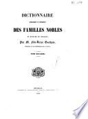 Dictionnaire généalogique et héraldique des familles nobles du royaume de Belgique