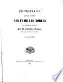 Dictionnaire généalogique et héraldique des familles nobles du Royaume de Belgique