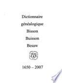 Dictionnaire généalogique