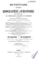 Dictionnaire général de biographie et d'histoire, de mythologie, de géographie ancienne et moderne comparée, des antiquités et des institutions grecques, romaines, françaises et etrangères... Première [-deuxième] partie: A-Jyl (VIII-1465 p.); Vol.2. Ka-Zyt (p.[1466]-2922)