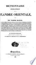 Dictionnaire géographique de la Flandre orientale