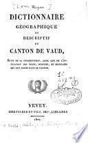 Dictionnaire géographique et descriptif du Canton de Vaud