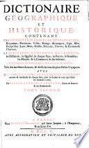 Dictionnaire geographique et historique