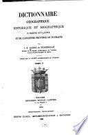 Dictionnaire géographique, historique et biographique d'Indre-et-Loire et de l'ancienne province de Touraine: A-D
