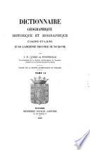 Dictionnaire géographique, historique et biographique d'Indre-et-Loire et de l'ancienne province de Touraine