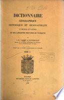 Dictionnaire géographique, historique et biographique d'Indre-et-Loire et de l'ancienne province de Touraine