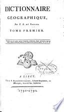 Dictionnaire géographique